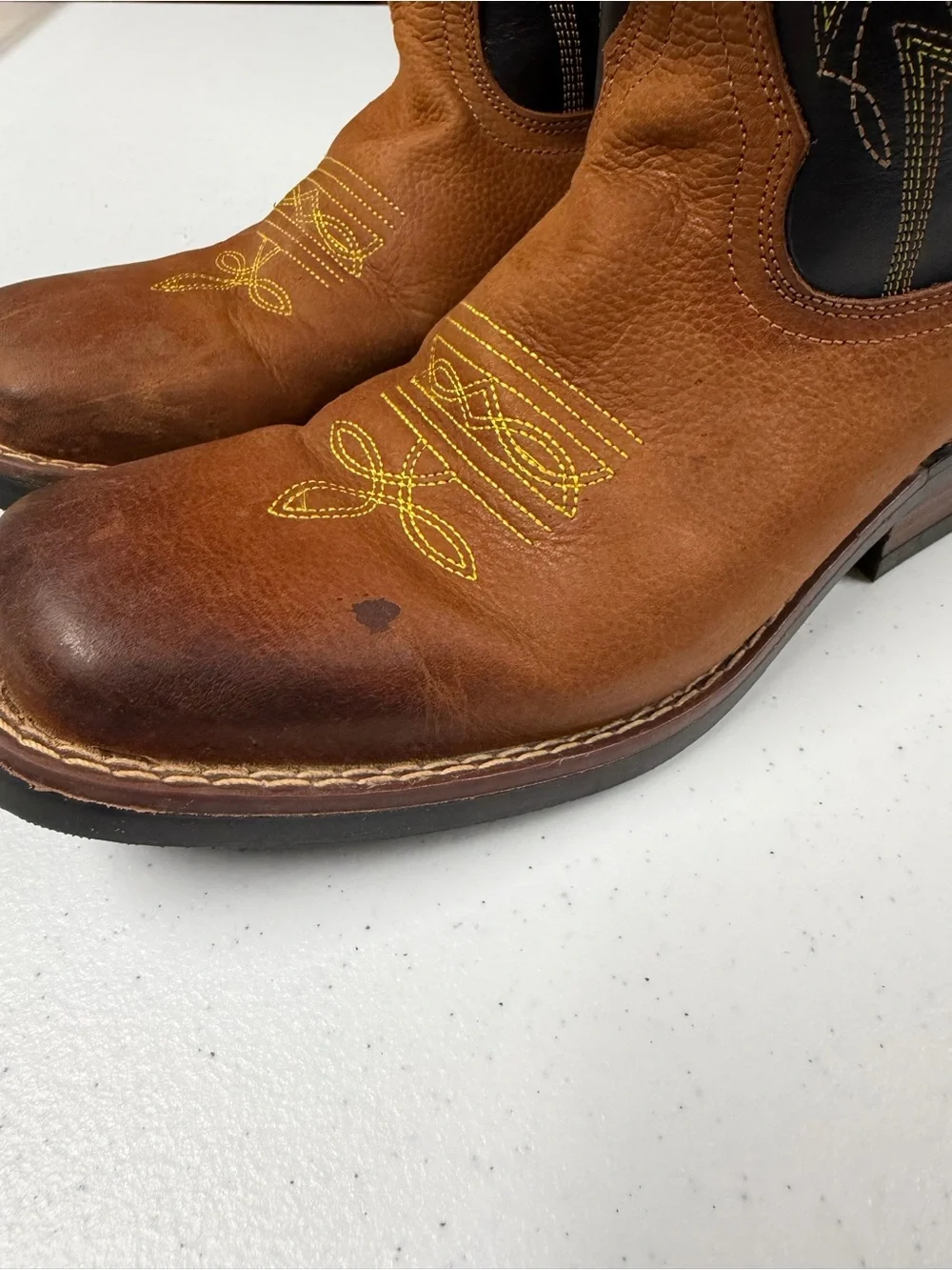 VTG YOUNG MENS JB DILLON COWBOY  SQ TOE BOOTS SIZE 6